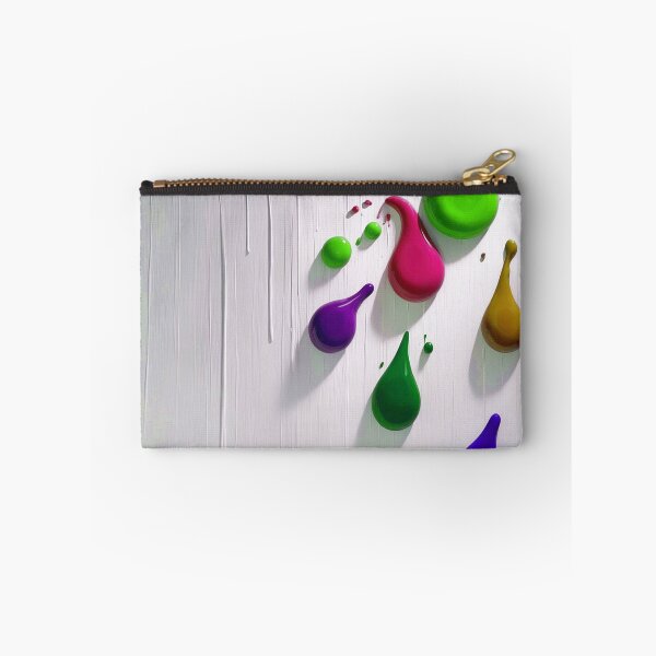 Item preview, 3D Glossy Paint Drips - Emerald Green and Deep Purple designed and sold by Ingorgia Studio.