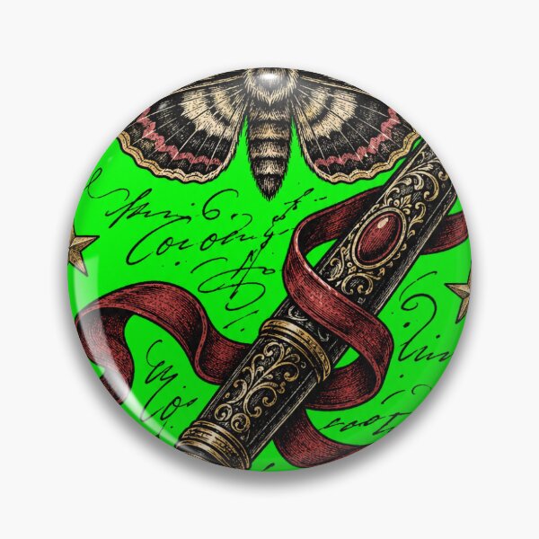 Item preview, Midnight Marginalia  Poetcore Fountain Pen and Moth designed and sold by Shukrav.