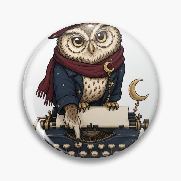 Item preview, Owl at the Typewriter designed and sold by GoverArt.