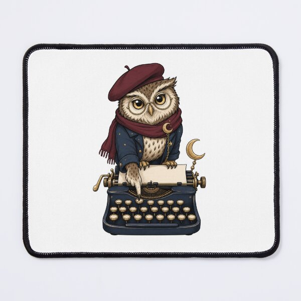Item preview, Owl at the Typewriter designed and sold by GoverArt.