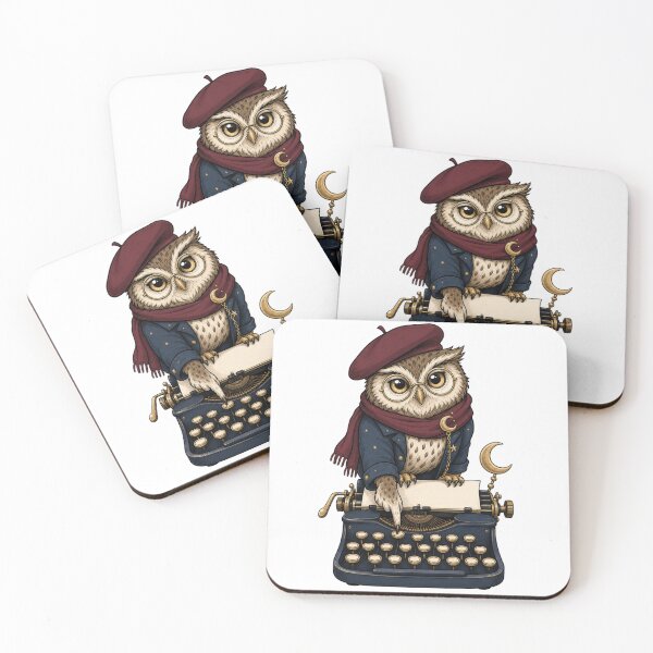 Item preview, Owl at the Typewriter designed and sold by GoverArt.
