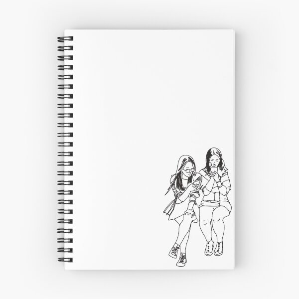 Item preview, Original drawing of girls and their phones  designed and sold by Glockers99.