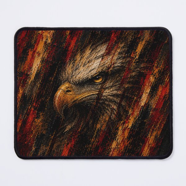 Item preview, Golden Eagle Abstract Fire Splash Wildlife Art designed and sold by Ingorgia Studio.