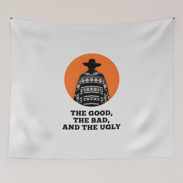 Item preview, The Good the Bad and the Ugly - Patterned Poncho designed and sold by Enea Kelo.