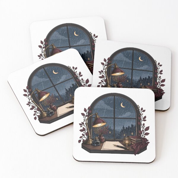 Item preview, Rainy Midnight Writing Nook designed and sold by GoverArt.