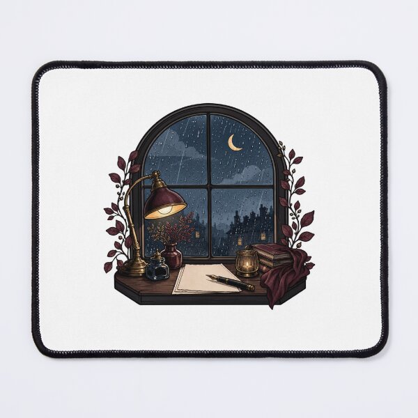 Item preview, Rainy Midnight Writing Nook designed and sold by GoverArt.