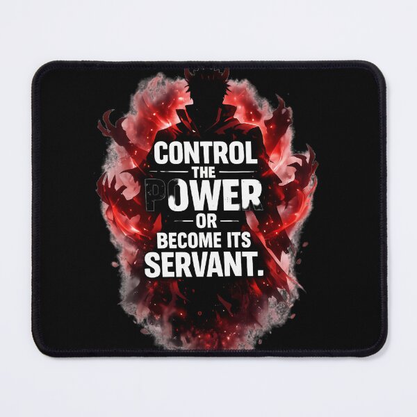 Item preview, Control the Power – Dark Anime Demon King Quote designed and sold by Pir8prints.