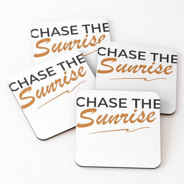 Item preview, Chase The Sunrise | Morning Motivation Quote designed and sold by CH-4TEE.