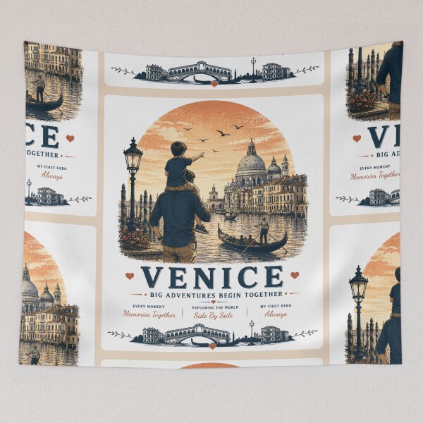 Item preview, Venice Father Son Duo Big Adventures Begin Together designed and sold by BagFactoryUK.