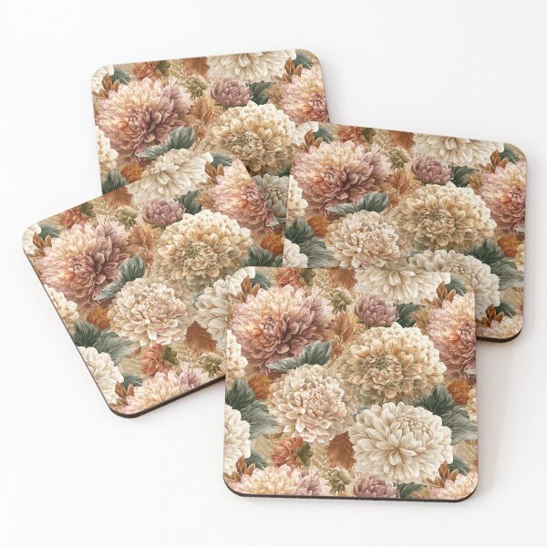 Item preview, Charming Dahlias Print  - Birth Flower Pattern  - Christmas Gifts For Dad designed and sold by RoyalStarsPatts.