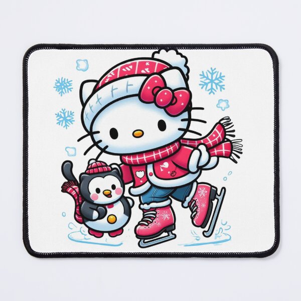 Item preview, Hello Kitty Ice Skating Kawaii Retro Winter Aesthetic designed and sold by rfd2.