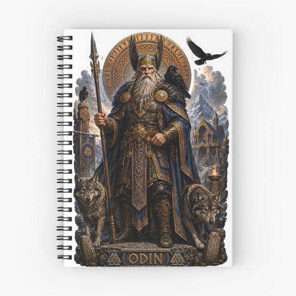 Item preview, Odin Allfather of Norse Mythology  Viking God of Wisdom and War Art designed and sold by MythwovenShop.