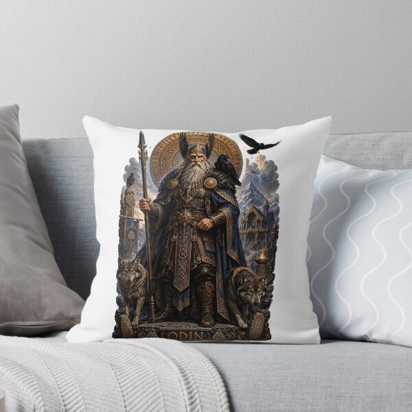 Item preview, Odin Allfather of Norse Mythology  Viking God of Wisdom and War Art designed and sold by MythwovenShop.