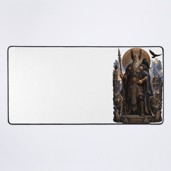 Item preview, Odin Allfather of Norse Mythology  Viking God of Wisdom and War Art designed and sold by MythwovenShop.