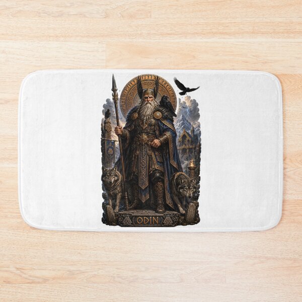 Item preview, Odin Allfather of Norse Mythology  Viking God of Wisdom and War Art designed and sold by MythwovenShop.