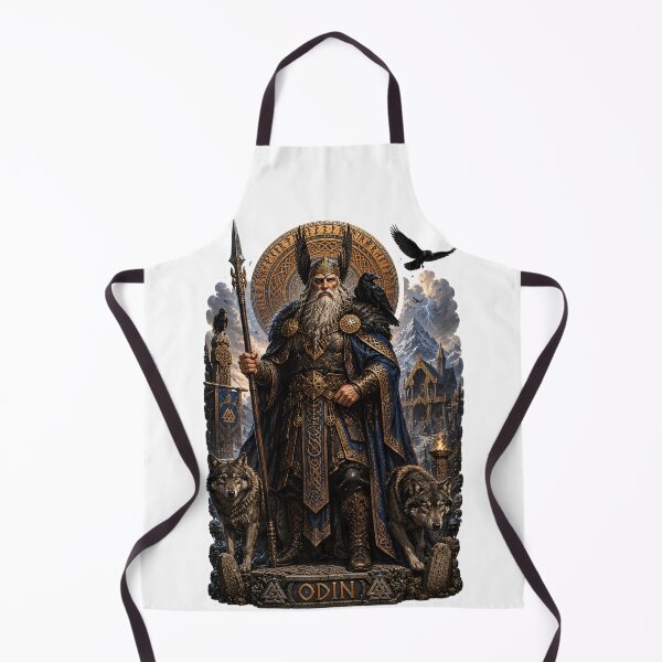 Item preview, Odin Allfather of Norse Mythology Viking God of Wisdom and War Art designed and sold by MythwovenShop.