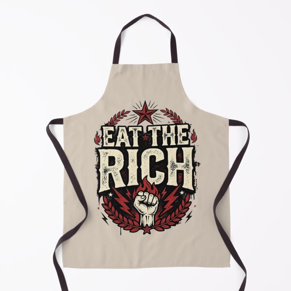 Item preview, Eat The Rich Raised Fist Vintage Protest Graphic | Retro Distressed Typography | Statement T-Shirt Design designed and sold by Bhaskar Digital Art.