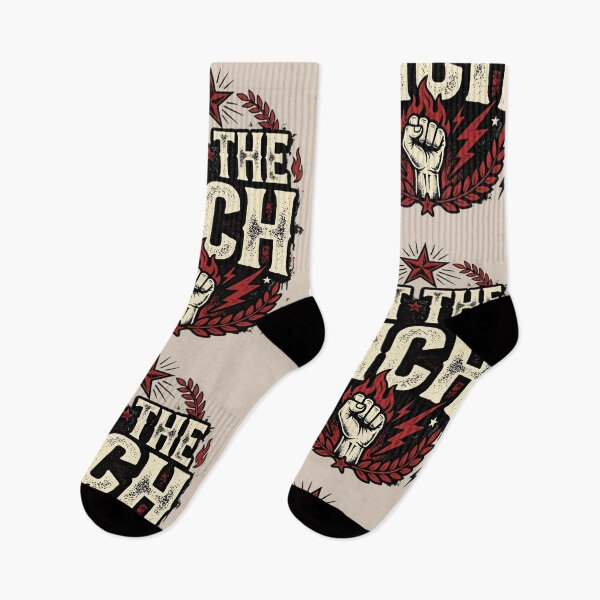Artikelvorschau, „Eat The Rich“-Grafik mit erhobener Faust – Vintage-Protest | Retro-Typografie im Used-Look | Statement-T-Shirt-Design entworfen und verkauft von Bhaskar Digital Art.