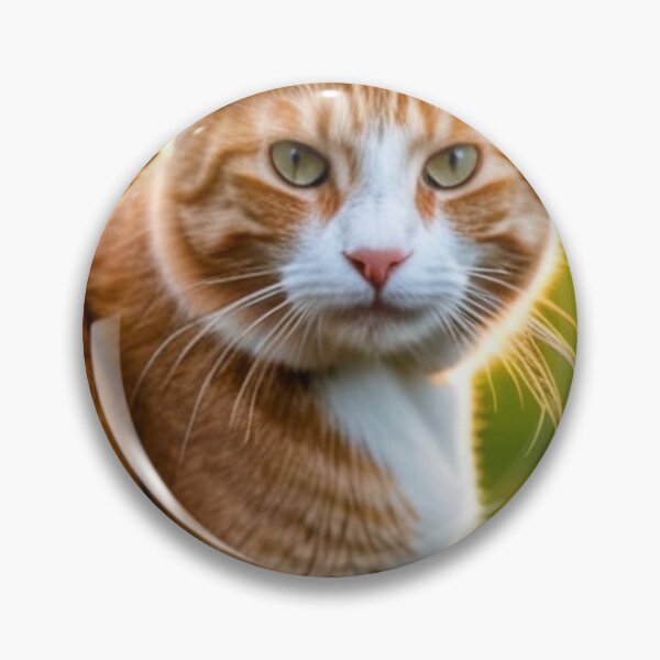 Item preview, Animals - Ginger and White Cat, Luminous Golden Hour Portrait designed and sold by World-Pets.