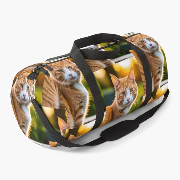 Item preview, Animals - Ginger and White Cat, Luminous Golden Hour Portrait designed and sold by World-Pets.
