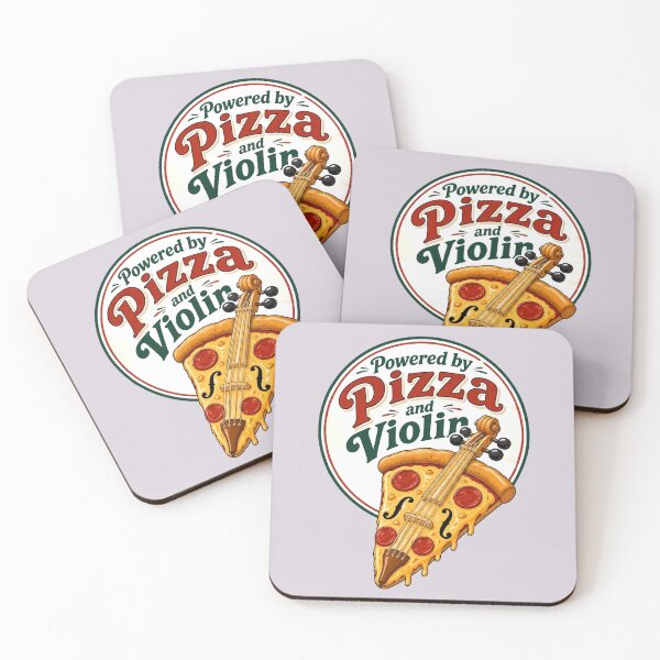 Item preview, Powered by Pizza and Violin - Violin Quote designed and sold by Art-Arcade6.