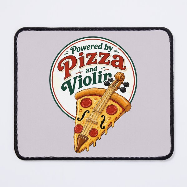 Item preview, Powered by Pizza and Violin - Violin Quote designed and sold by Art-Arcade6.
