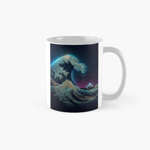 Item preview, Golden Great Wave | Luxury Neon Ukiyo-e Re:Mix | Japanese  Art | Hokusai Metal Poster designed and sold by vekotpu.