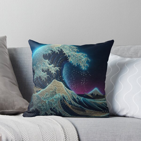 Item preview, Golden Great Wave | Luxury Neon Ukiyo-e Re:Mix | Japanese  Art | Hokusai Metal Poster designed and sold by vekotpu.