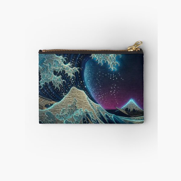 Item preview, Golden Great Wave | Luxury Neon Ukiyo-e Re:Mix | Japanese  Art | Hokusai Metal Poster designed and sold by vekotpu.