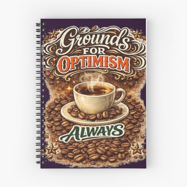 Item preview, Grounds For Optimism Always Funny Coffee Lover Caffeine Gift Tshirt designed and sold by HopeAndHustle.