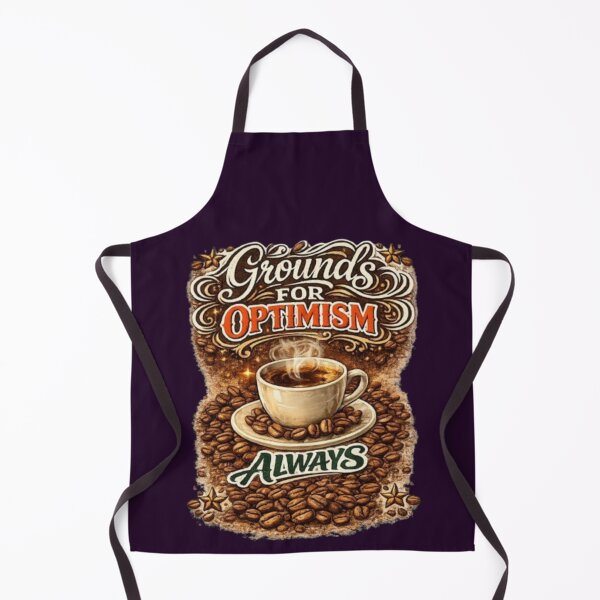 Item preview, Grounds For Optimism Always Funny Coffee Lover Caffeine Gift Tshirt designed and sold by HopeAndHustle.