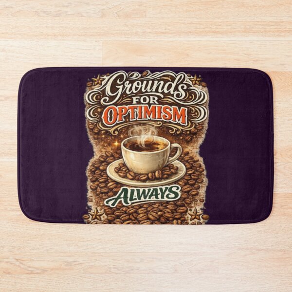 Item preview, Grounds For Optimism Always Funny Coffee Lover Caffeine Gift Tshirt designed and sold by HopeAndHustle.