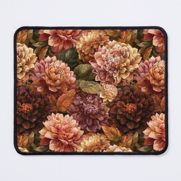 Item preview, Graceful Dahlias Print  - Birth Flower Pattern  - Christmas Gifts For Him designed and sold by RoyalStarsPatts.