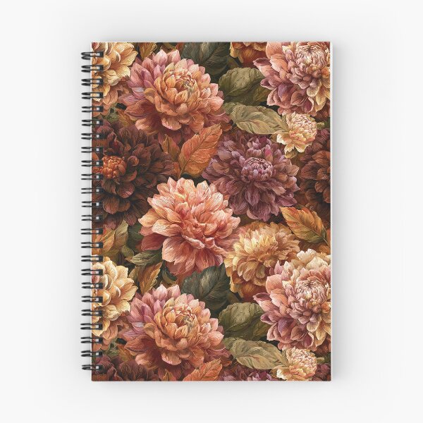Item preview, Graceful Dahlias Print  - Birth Flower Pattern  - Christmas Gifts For Him designed and sold by RoyalStarsPatts.