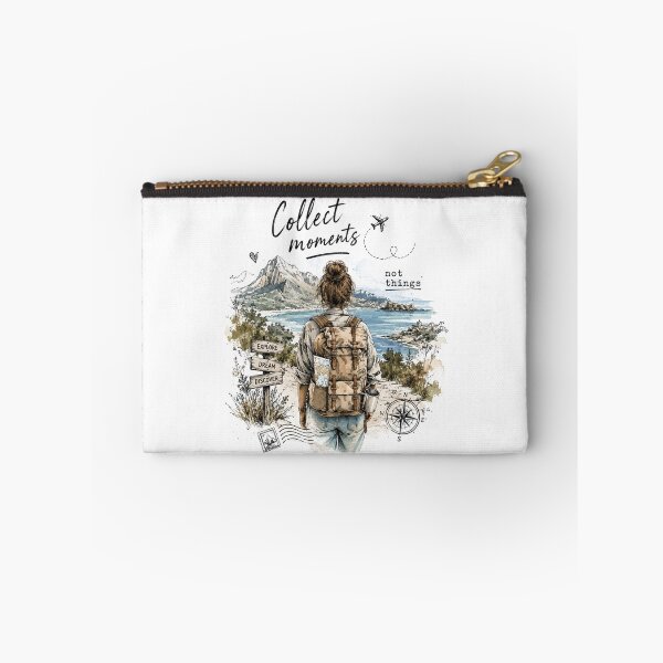 Item preview, Collect Moments Not Things Travel Quote designed and sold by DreamPixelPrint.