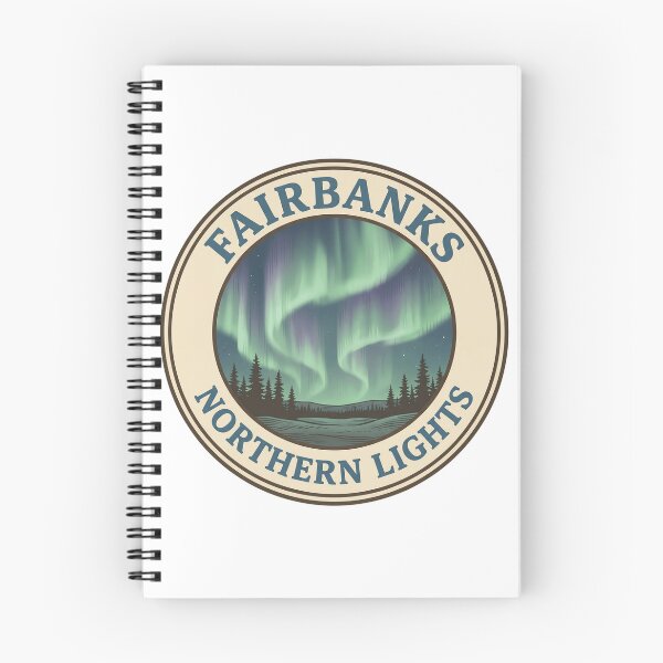 Item preview, Fairbanks Alaska Northern Lights Vintage Badge designed and sold by CKaracaCrafted.