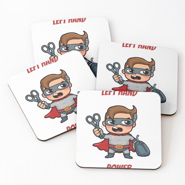 Item preview, Left Hand Power Funny Left Handed Hero  designed and sold by WonderMugStudio.