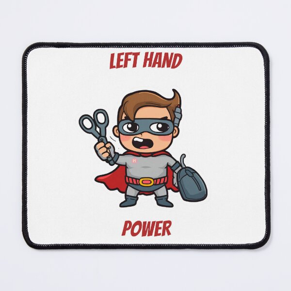 Item preview, Left Hand Power Funny Left Handed Hero  designed and sold by WonderMugStudio.