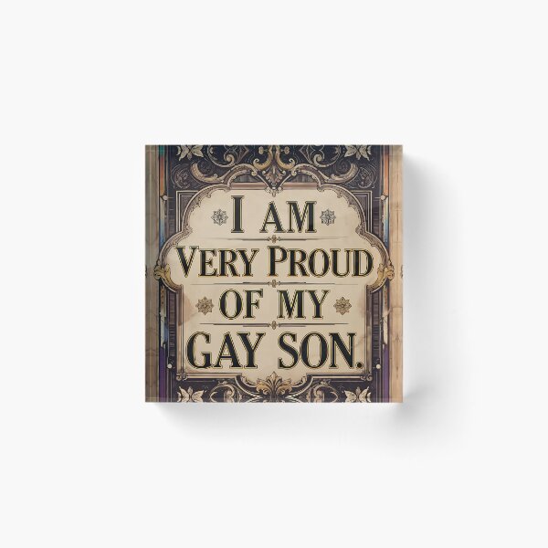 Item preview, I Am Very Proud Of My Gay Son Vintage Poster designed and sold by ZhivanCrimson.