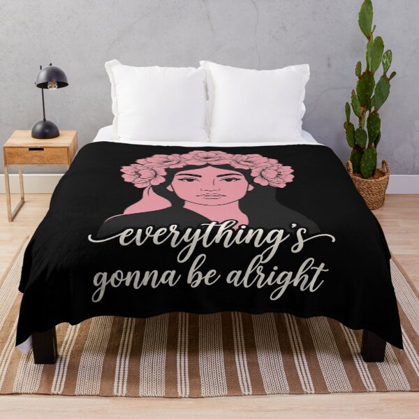 Item preview, Everything's Gonna Be Alright Positive Affirmation Women Inspirational Quote designed and sold by SofenArt.