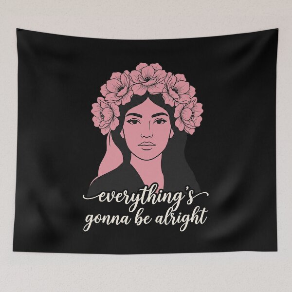 Item preview, Everything's Gonna Be Alright Positive Affirmation Women Inspirational Quote designed and sold by SofenArt.