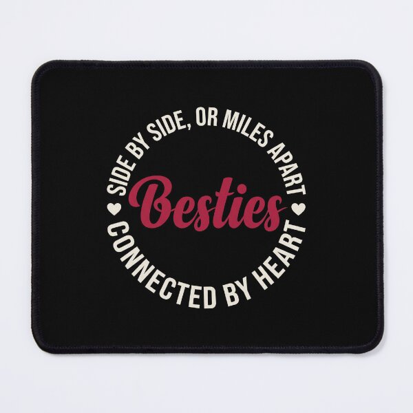 Item preview, Side By Side, Or Miles Apart Besties Connected By Heart Long Distance Friends Best Friend Gift designed and sold by SofenArt.