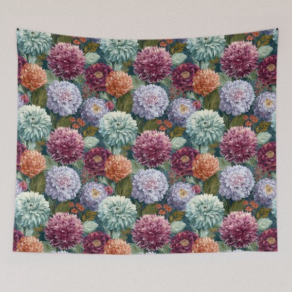 Item preview, Stunning Dahlias - Birthday Flower Pattern - Christmas Gifts For Men designed and sold by RoyalStarsPatts.