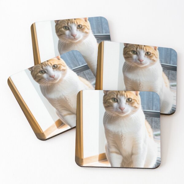 Item preview, Animals - Ginger and White Cat, Majestic Gaze and Green Eyes designed and sold by World-Pets.