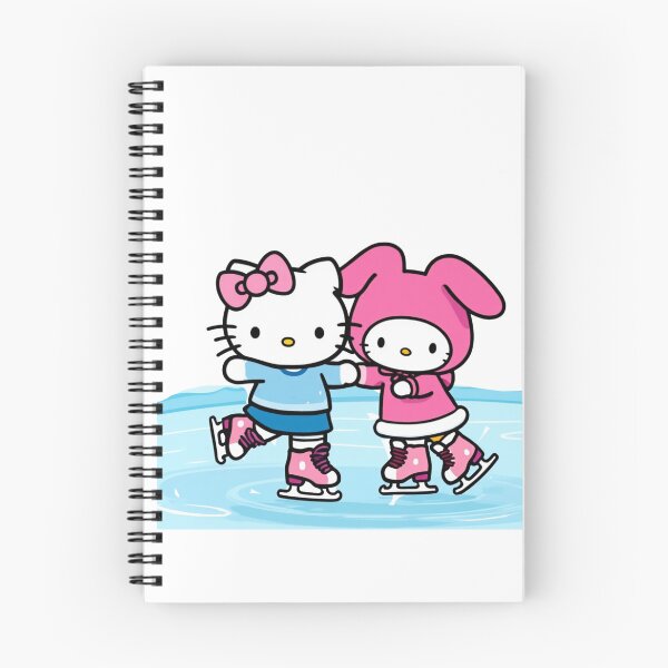 Item preview, Hello Kitty and My Melody Ice Skating Kawaii Retro Winter designed and sold by rfd2.