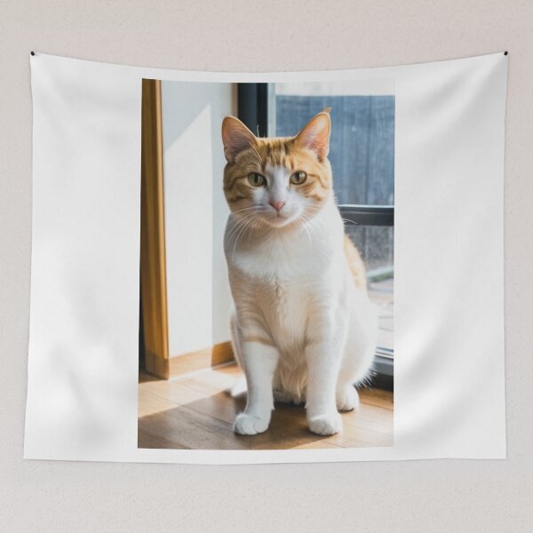 Item preview, Animals - Ginger and White Cat, Majestic Gaze and Green Eyes designed and sold by World-Pets.