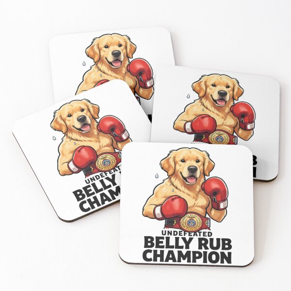 Item preview, Undefeated Belly Rub Champion – Funny Boxer Dog designed and sold by GoldenPaw Society.
