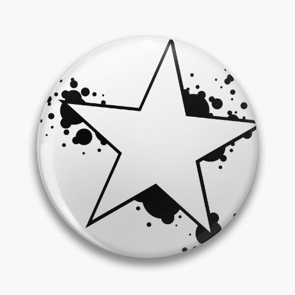 Item preview, Black And White Star With Bubbles designed and sold by frutigerdesigns.