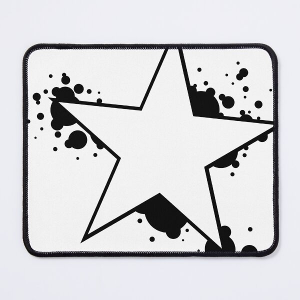 Item preview, Black And White Star With Bubbles designed and sold by frutigerdesigns.