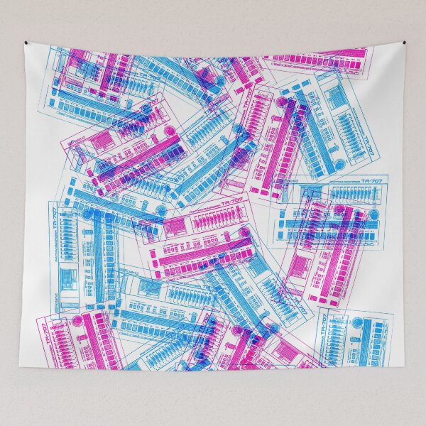 Item preview, TR-707 Original Old Skool Style Collage Illustration Design  designed and sold by AestheticNow.